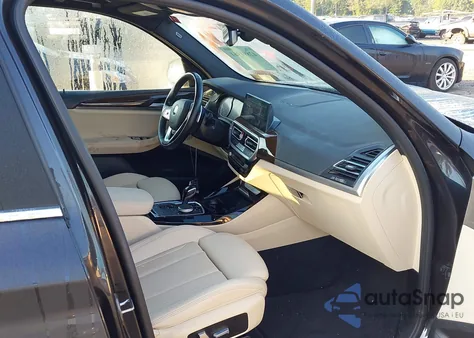 2022 BMW X3 xDrive30I z USA, uszkodzony, nr VIN 5UX53DP05N9J81530